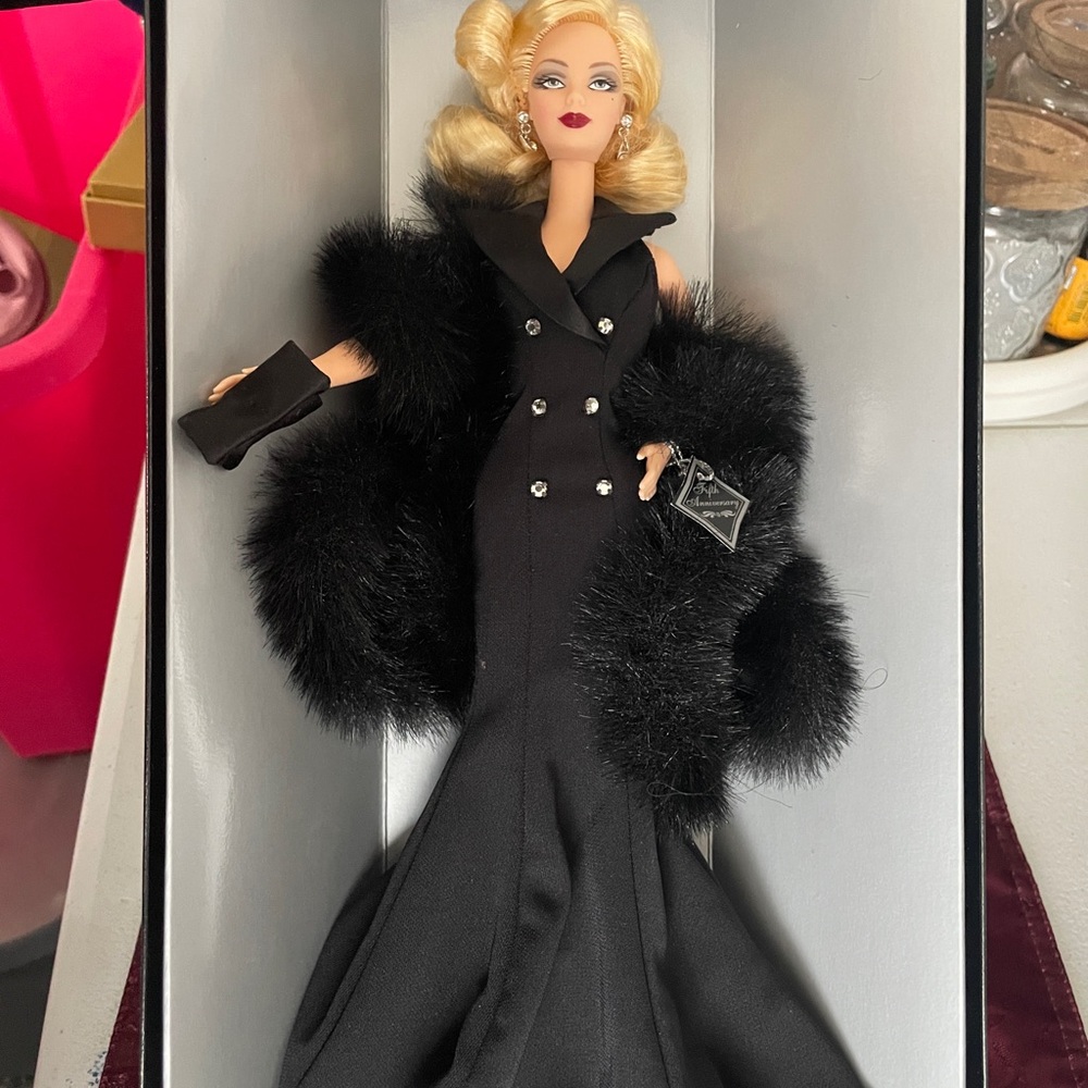 Midnight Tuxedo Barbie with Luxurious Fur Trim